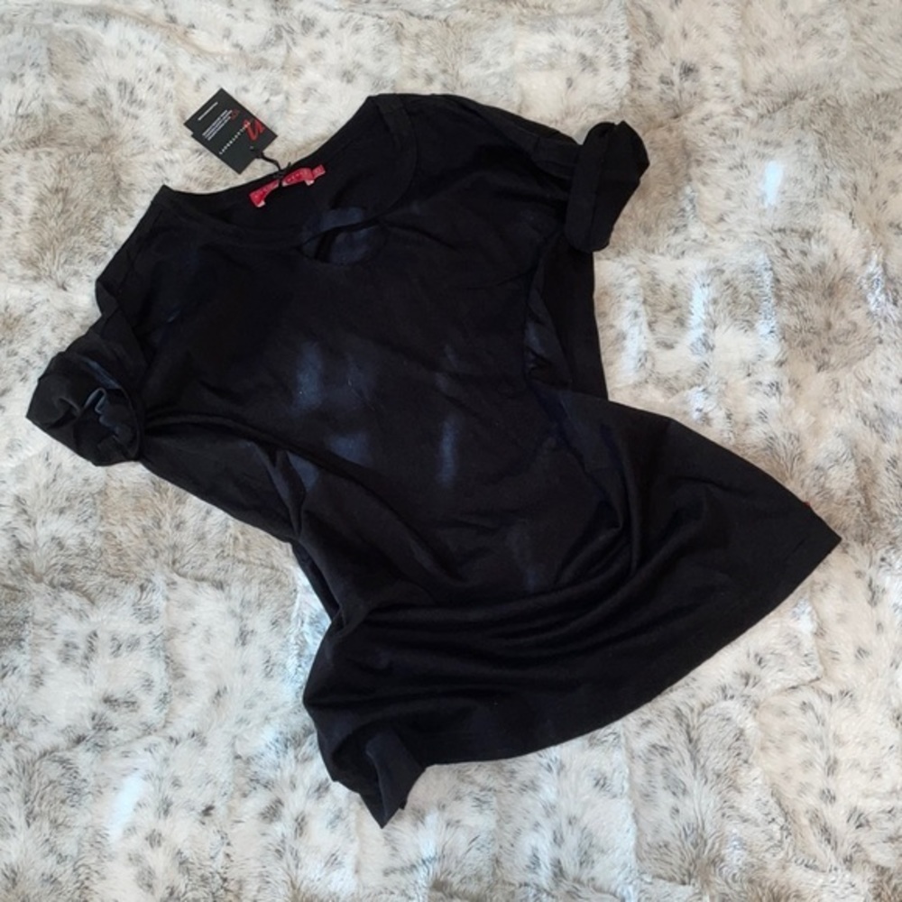 🆕 NWT N:Philanthropy | Distressed Crew Neck Pocket Short Sleeve Tee